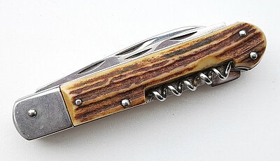 Jagdtaschenmesser mit Gekrösemesser und Säge